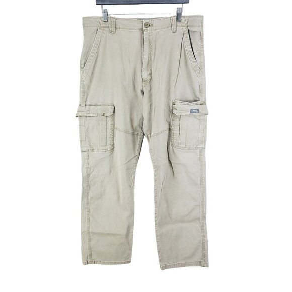 Wrangler Relaxed Fit Cargo Pants Men's Size 38/32 Tan - Picture 1 of 7